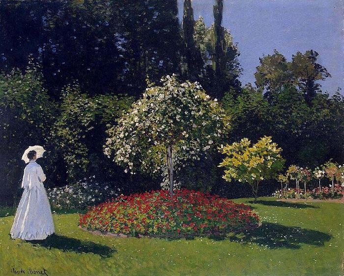 Claude Monet Woman in a Garden oil painting picture